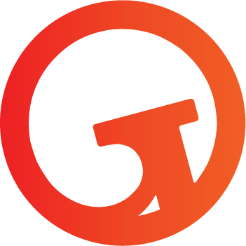 An identity mark or logo that resembles a circle and a "G" inside of it.